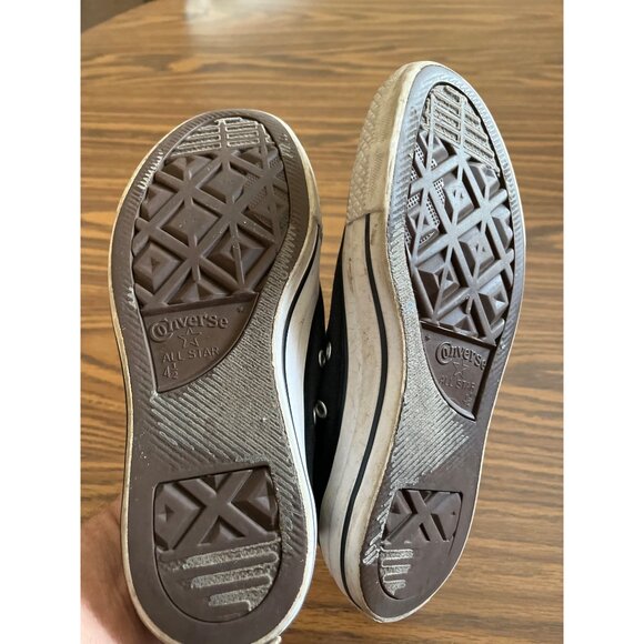Converse All Stars black white lace-up sneakers size men’s 4.5 woman’s 6.5 - Picture 6 of 8